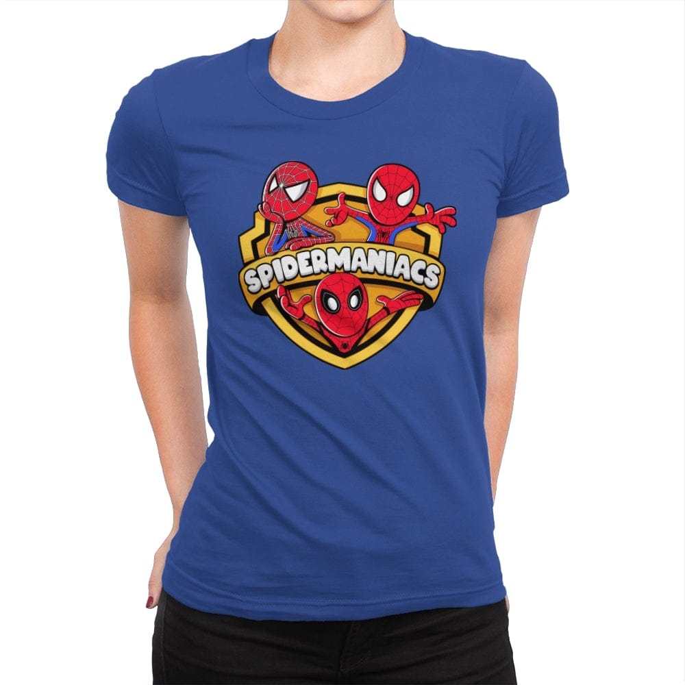 Spidermaniacs - Womens Premium T-Shirts RIPT Apparel Small / Royal