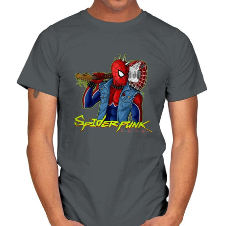 SpiderPunk 2015 - Best Seller - Mens T-Shirts RIPT Apparel Small / Charcoal