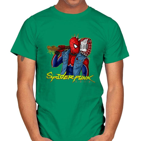 SpiderPunk 2015 - Best Seller - Mens T-Shirts RIPT Apparel Small / Kelly