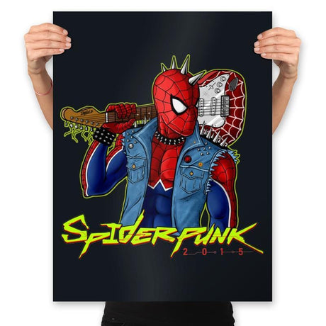 SpiderPunk 2015 - Best Seller - Prints Posters RIPT Apparel 18x24 / Black