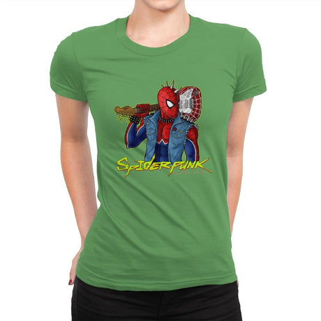 SpiderPunk 2015 - Best Seller - Womens Premium T-Shirts RIPT Apparel Small / Kelly