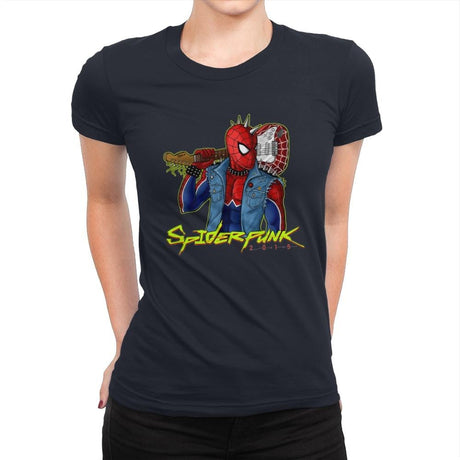 SpiderPunk 2015 - Best Seller - Womens Premium T-Shirts RIPT Apparel Small / Midnight Navy