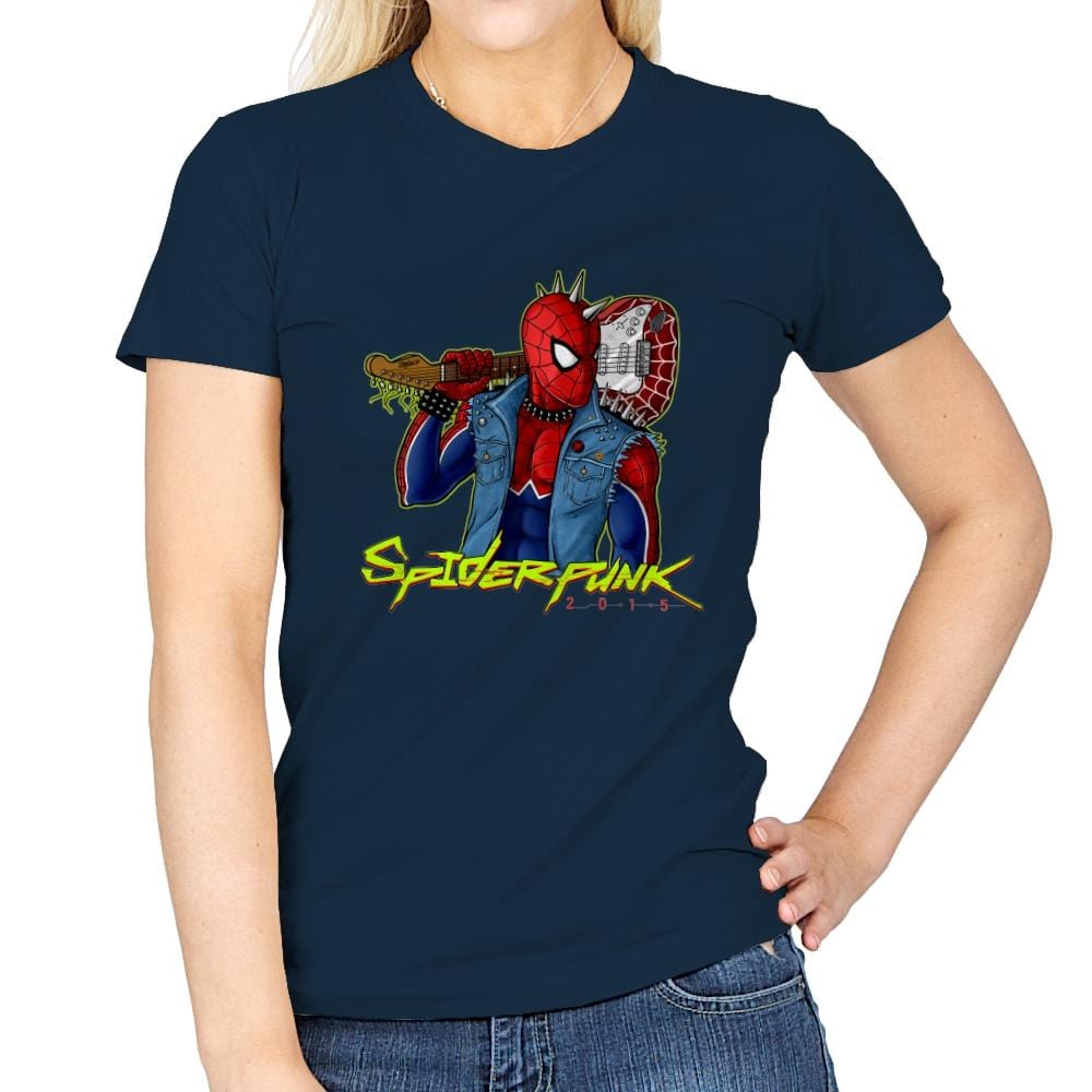 SpiderPunk 2015 - Best Seller - Womens T-Shirts RIPT Apparel Small / Navy