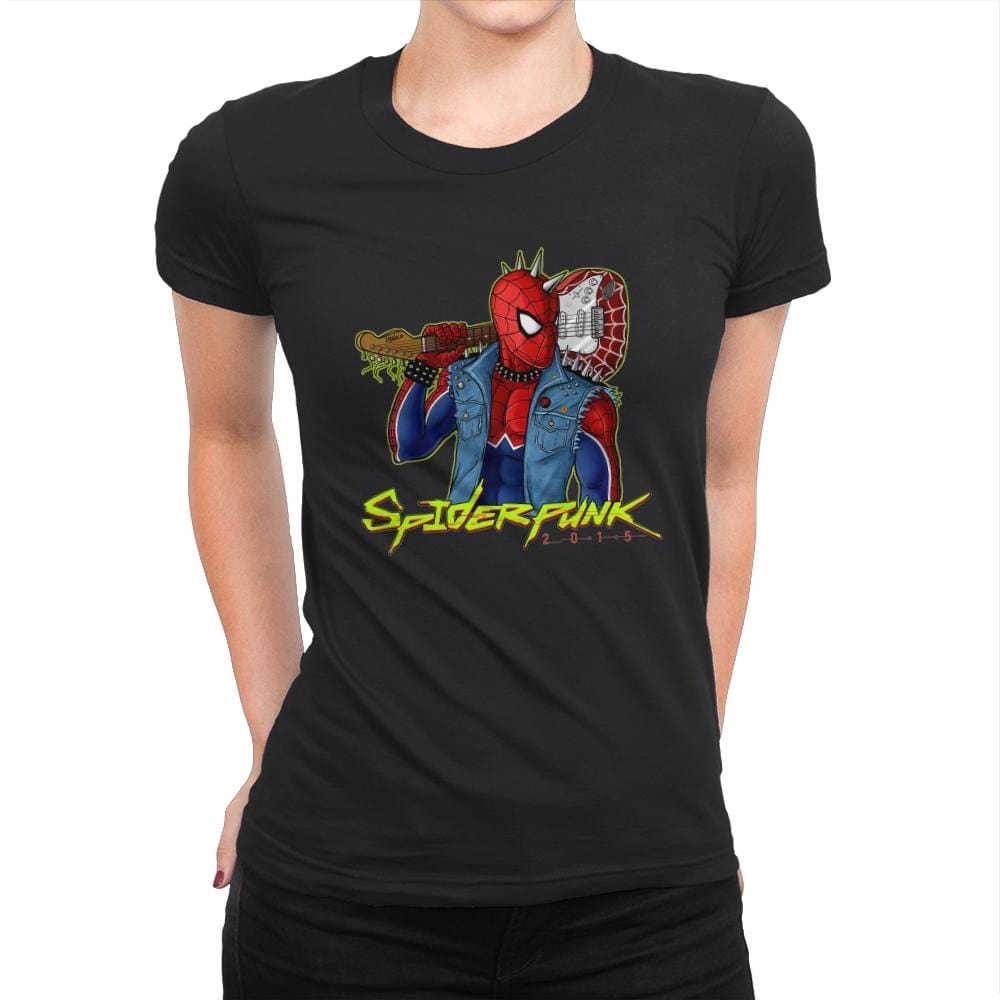 SpiderPunk 2015 - Womens Premium T-Shirts RIPT Apparel Small / Black
