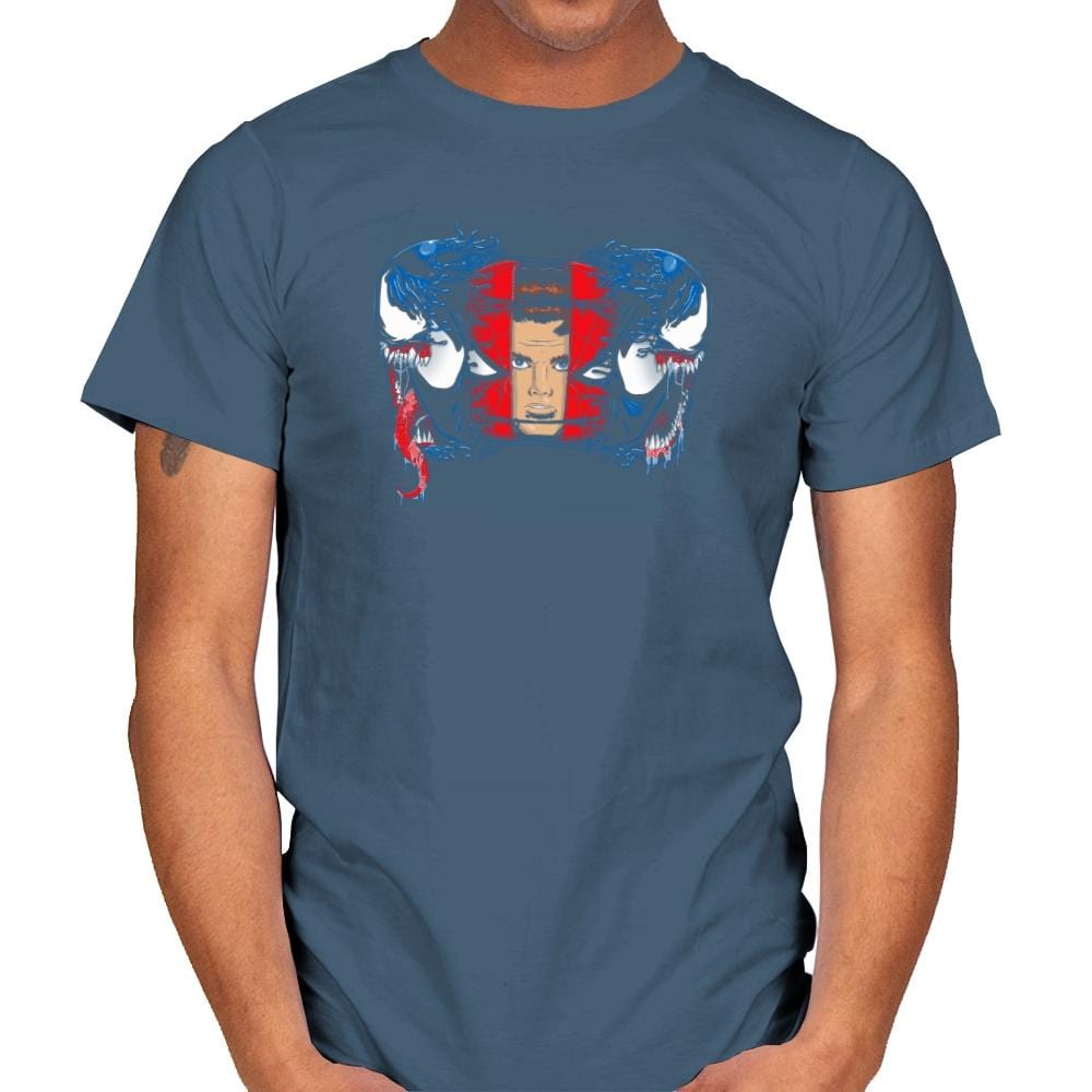 Spiders and Symbiotes Exclusive - Mens T-Shirts RIPT Apparel Small / Indigo Blue