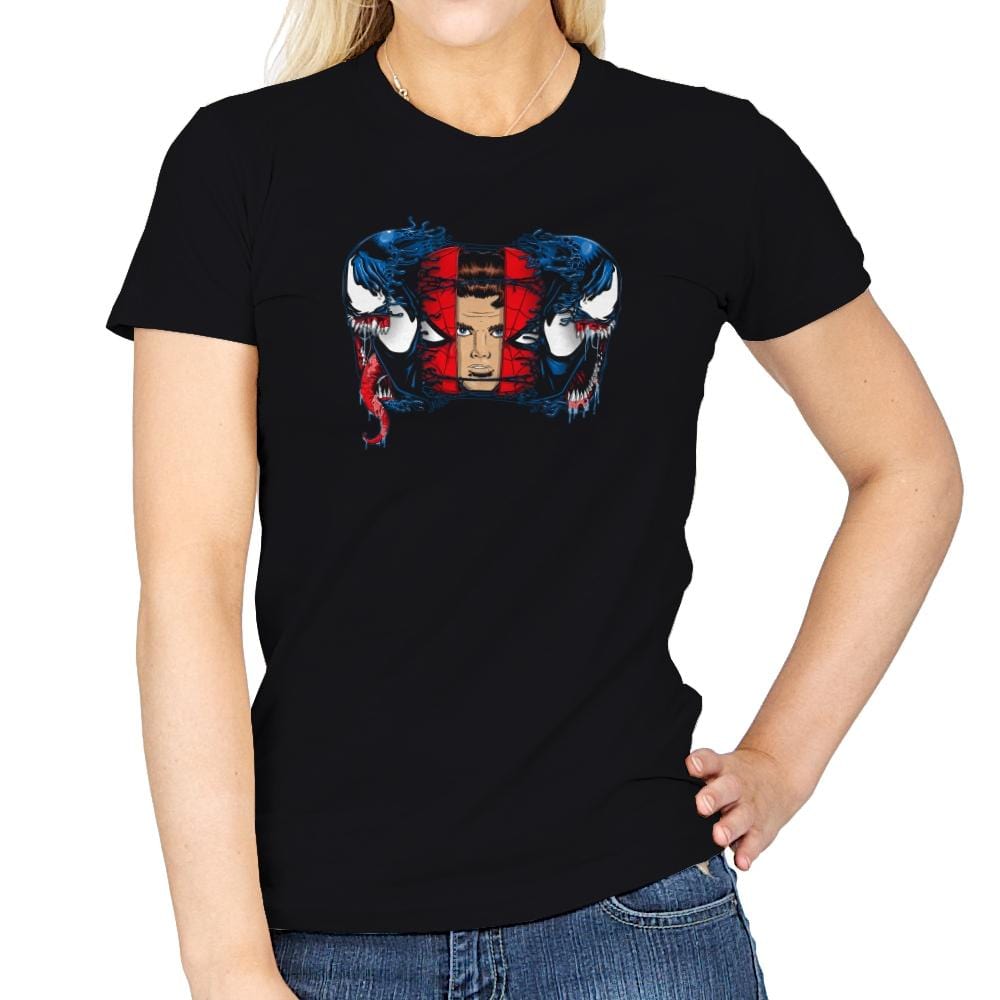 Spiders and Symbiotes Exclusive - Womens T-Shirts RIPT Apparel Small / Black