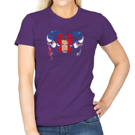 Spiders and Symbiotes Exclusive - Womens T-Shirts RIPT Apparel Small / Purple