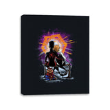 Spiders Gazing at the Moon - Canvas Wraps Canvas Wraps RIPT Apparel 11x14 / Black