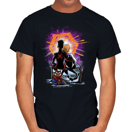Spiders Gazing at the Moon - Mens T-Shirts RIPT Apparel Small / Black
