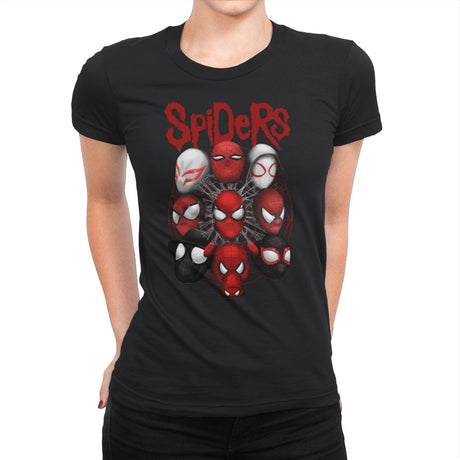 Spiders - Womens Premium T-Shirts RIPT Apparel Small / Black