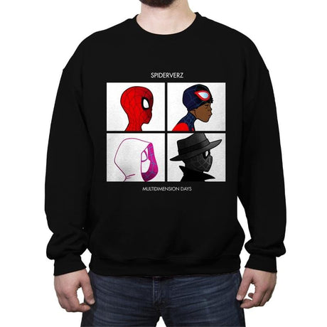 Spiderverz - Crew Neck Sweatshirt Crew Neck Sweatshirt RIPT Apparel Small / Black