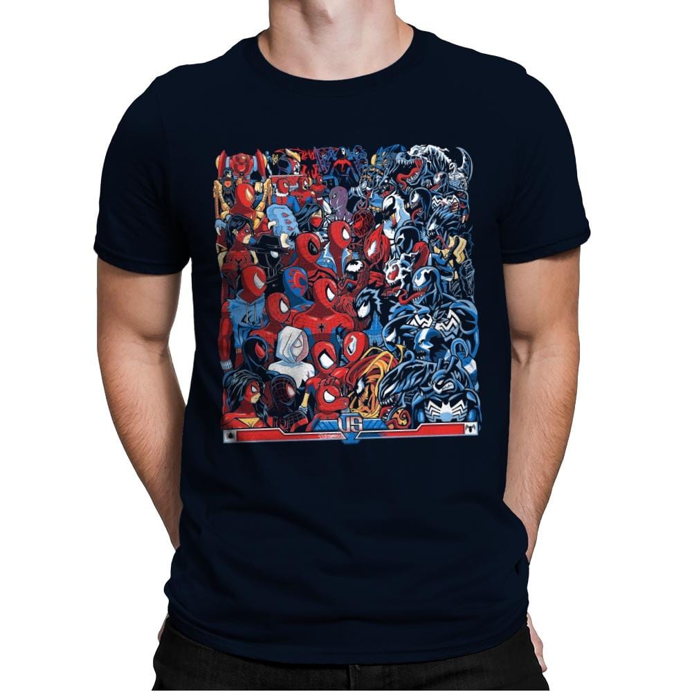 Spides VS Symbs - Best Seller - Mens Premium T-Shirts RIPT Apparel Small / Midnight Navy