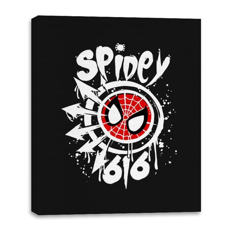 Spidey-616 - Canvas Wraps Canvas Wraps RIPT Apparel 16x20 / Black