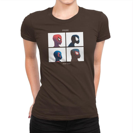 Spidey Dayz Exclusive - Womens Premium T-Shirts RIPT Apparel Small / Dark Chocolate