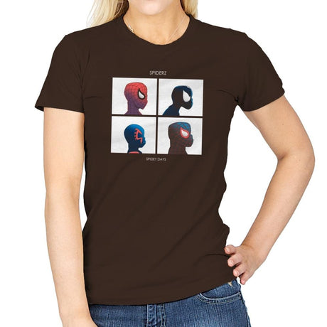 Spidey Dayz Exclusive - Womens T-Shirts RIPT Apparel Small / Dark Chocolate