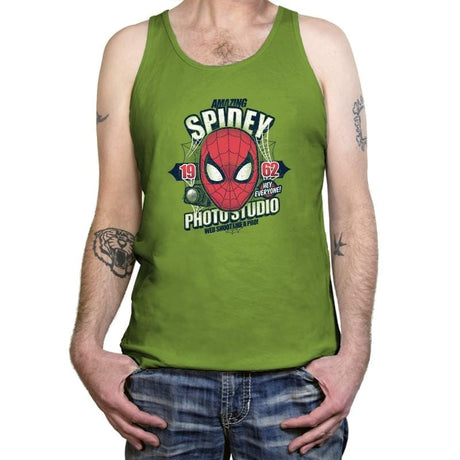 Spidey Photo Studio Exclusive - Tanktop Tanktop RIPT Apparel X-Small / Leaf