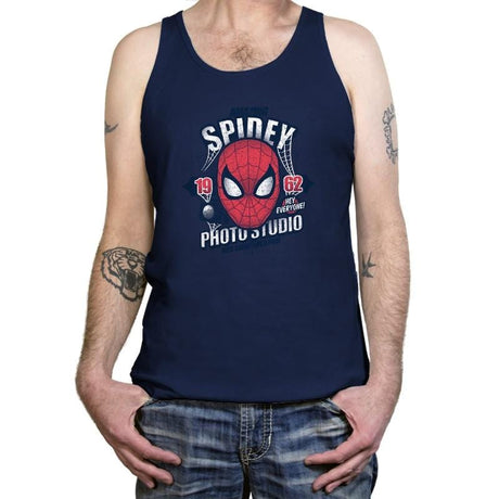 Spidey Photo Studio Exclusive - Tanktop Tanktop RIPT Apparel X-Small / Navy