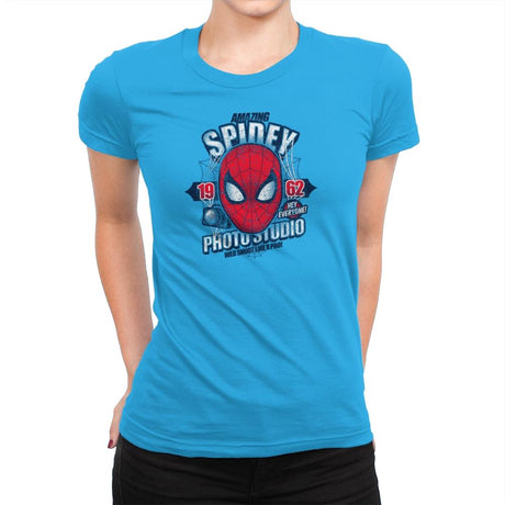 Spidey Photo Studio Exclusive - Womens Premium T-Shirts RIPT Apparel Small / Turquoise