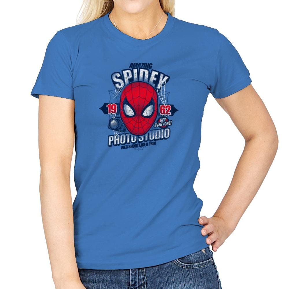 Spidey Photo Studio Exclusive - Womens T-Shirts RIPT Apparel Small / Iris