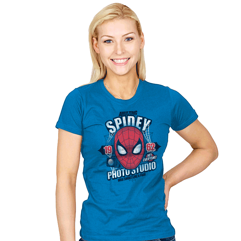 Spidey Photo Studio - Womens T-Shirts RIPT Apparel