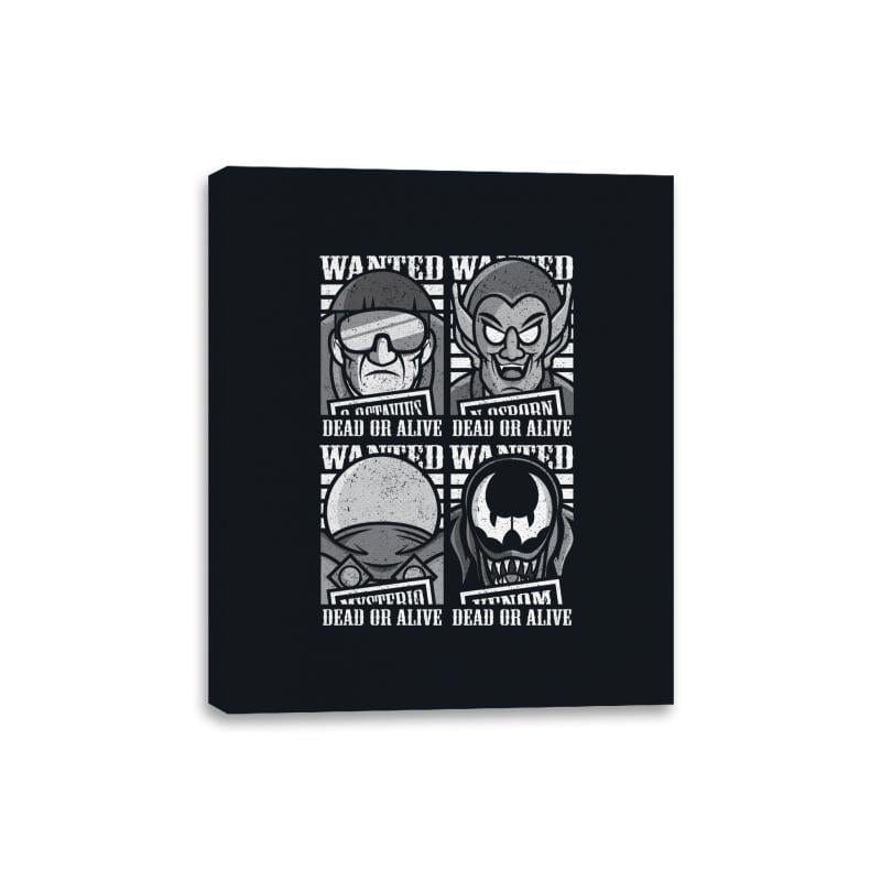 Spidey's Most Wanted - Canvas Wraps Canvas Wraps RIPT Apparel 8x10 / Black
