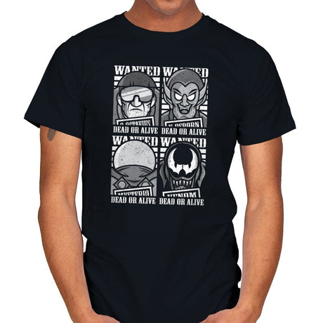Spidey's Most Wanted - Mens T-Shirts RIPT Apparel Small / Black