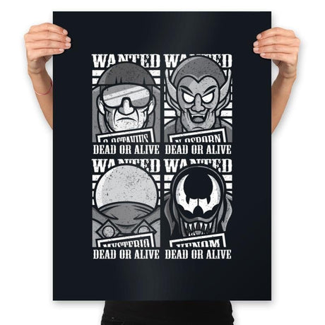 Spidey's Most Wanted - Prints Posters RIPT Apparel 18x24 / Black