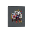Spidey Triple Self-Portrait - Canvas Wraps Canvas Wraps RIPT Apparel 8x10 / Charcoal