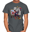Spidey Triple Self-Portrait - Mens T-Shirts RIPT Apparel Small / Charcoal