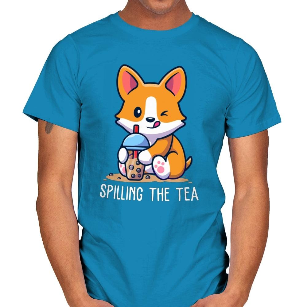 Spill The Tea - Mens T-Shirts RIPT Apparel Small / Sapphire