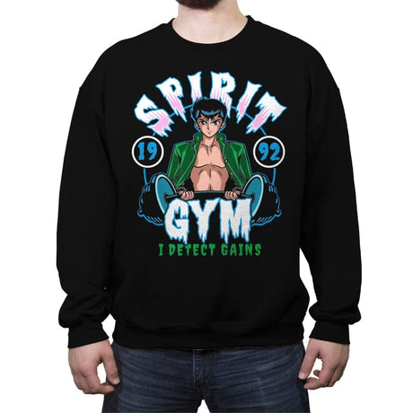 Spirit Gym - Crew Neck Sweatshirt Crew Neck Sweatshirt RIPT Apparel Small / Black