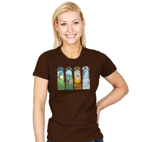 Spirit of the Seasons - Womens T-Shirts RIPT Apparel Small / Brown