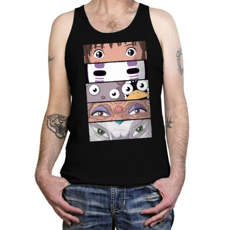 Spirited Eyes - Tanktop Tanktop RIPT Apparel X-Small / Black