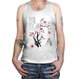 Spirits Sumi-e - Tanktop Tanktop RIPT Apparel X-Small / White