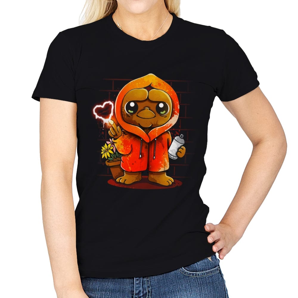 Splatter Alien - Womens T-Shirts RIPT Apparel Small / Black