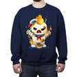 Splatter Puff - Crew Neck Sweatshirt Crew Neck Sweatshirt RIPT Apparel Small / Navy