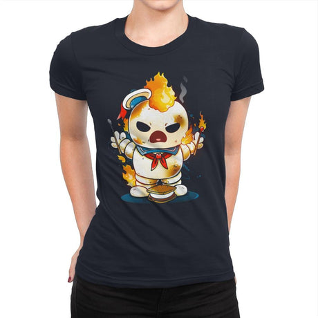 Splatter Puff - Womens Premium T-Shirts RIPT Apparel Small / Midnight Navy