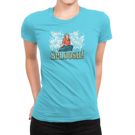 Sploosh! Exclusive - Womens Premium T-Shirts RIPT Apparel Small / Tahiti Blue