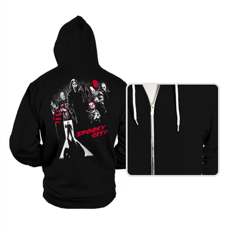 Spooky City - Hoodies Hoodies RIPT Apparel Small / Black