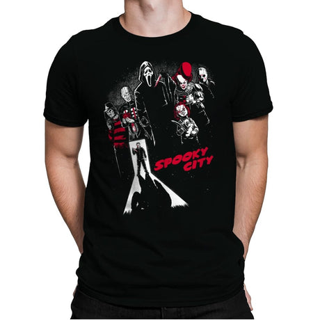 Spooky City - Mens Premium T-Shirts RIPT Apparel Small / Black