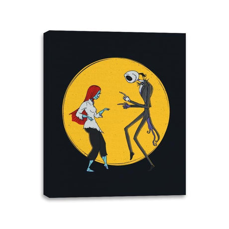 Spooky Fiction - Canvas Wraps Canvas Wraps RIPT Apparel 11x14 / Black