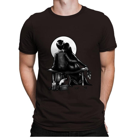 Spooky Love - Mens Premium T-Shirts RIPT Apparel Small / Dark Chocolate