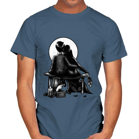 Spooky Love - Mens T-Shirts RIPT Apparel Small / Indigo Blue
