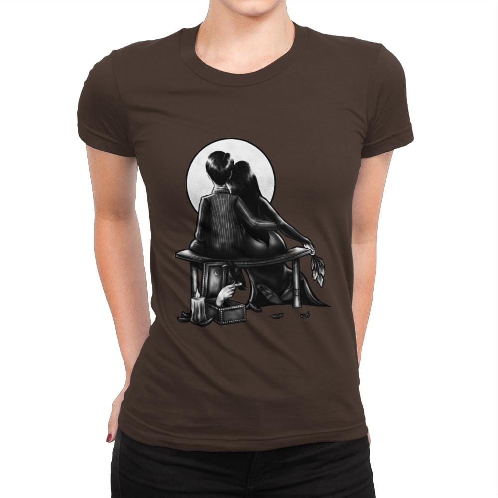 Spooky Love - Womens Premium T-Shirts RIPT Apparel Small / Dark Chocolate