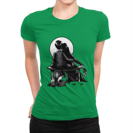 Spooky Love - Womens Premium T-Shirts RIPT Apparel Small / Kelly Green