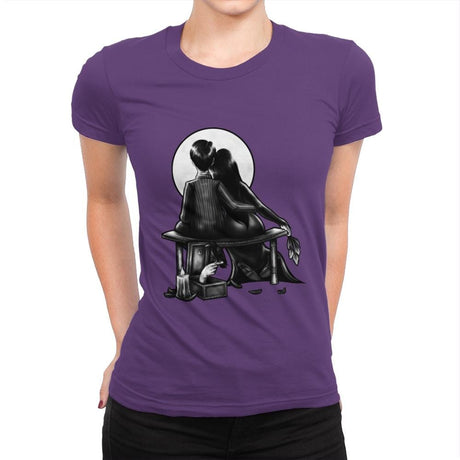 Spooky Love - Womens Premium T-Shirts RIPT Apparel Small / Purple Rush