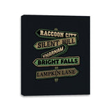 Spooky Towns - Canvas Wraps Canvas Wraps RIPT Apparel 11x14 / Black