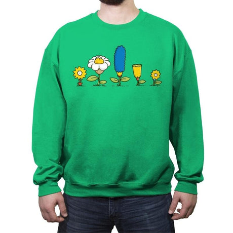 Spring Field - Crew Neck Sweatshirt Crew Neck Sweatshirt RIPT Apparel Small / Irish Green