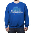 Springfield Pictures - Crew Neck Sweatshirt Crew Neck Sweatshirt RIPT Apparel Small / Royal