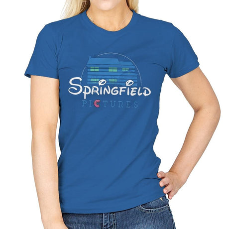 Springfield Pictures - Womens T-Shirts RIPT Apparel Small / Royal